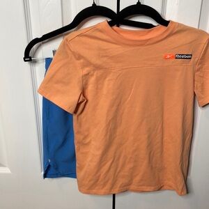 Reebok Kids Orange T-Shirt and blue shorts set, size 12
